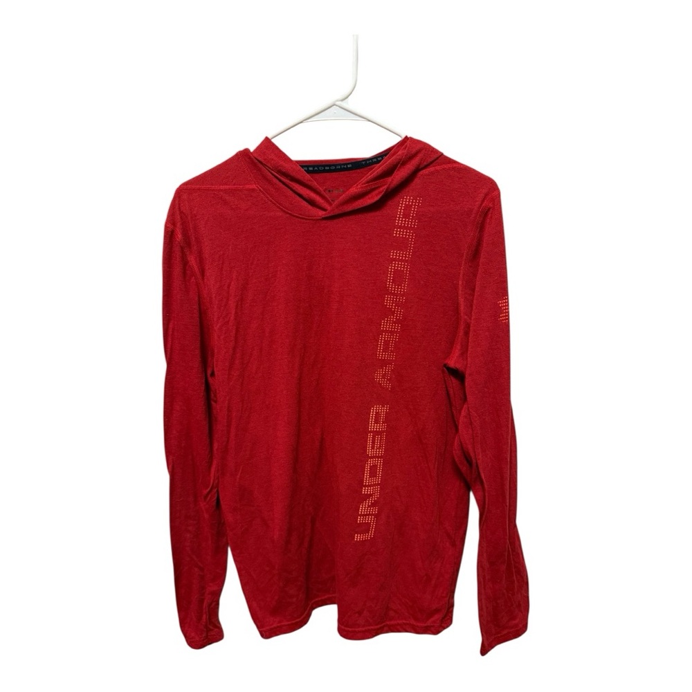Under Armour Crimson Hooded Long Sleeve Top